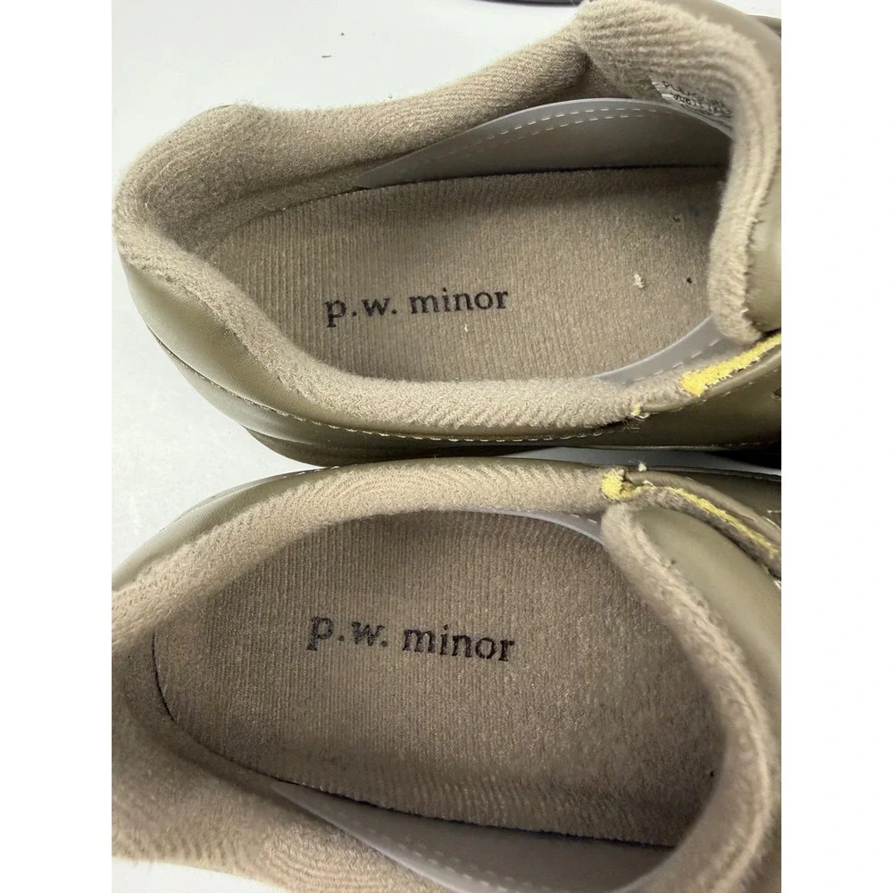 P.W. Minor Women's Tan Hook and Loop Strap Orthopedic‎ Comfort Shoes Size 5 M